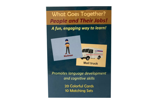 Box For People And Their Jobs Matching Game, Front
