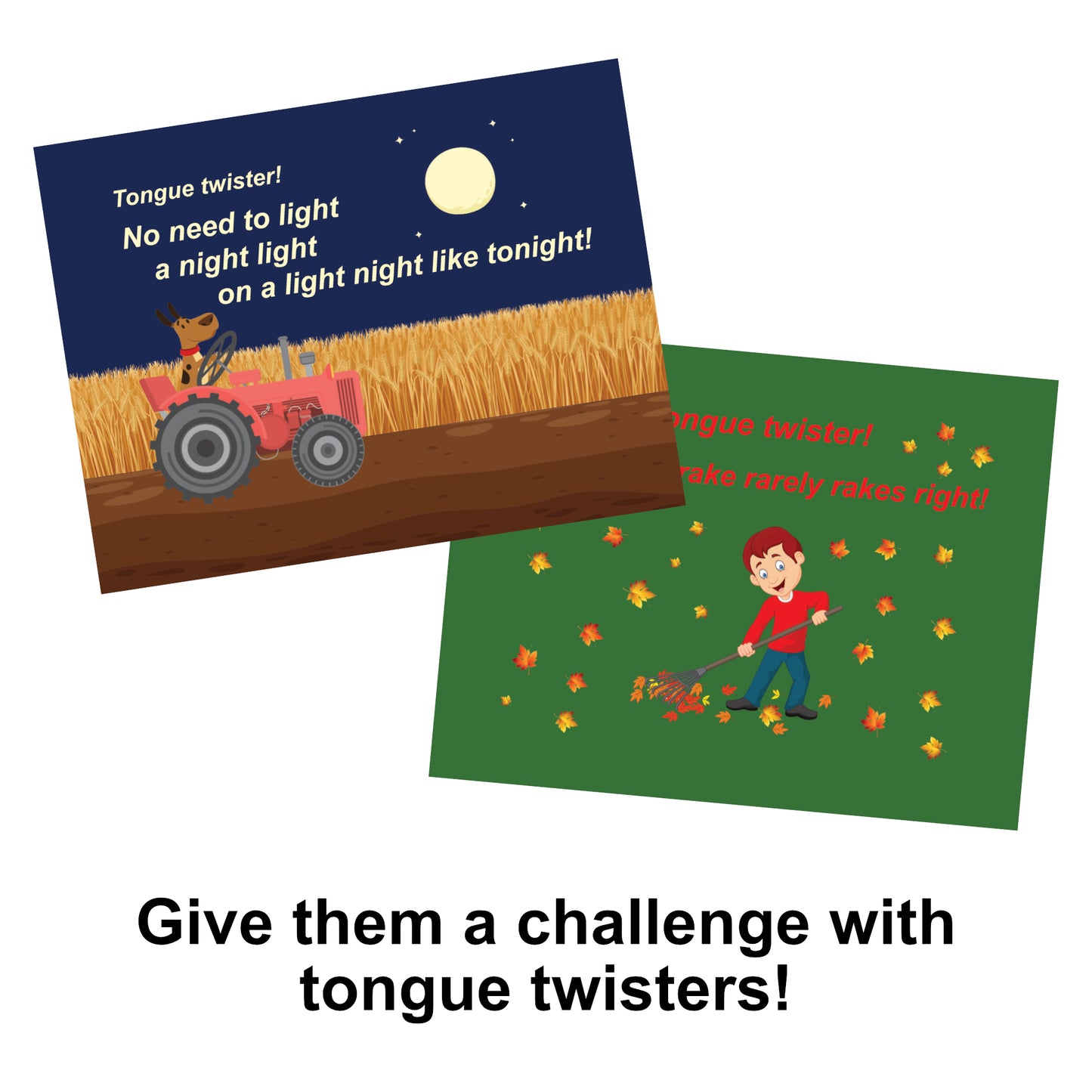 Mini Pack Of 21 Motivation, Joke And Tongue Twister Lunch Box Notes For Kids